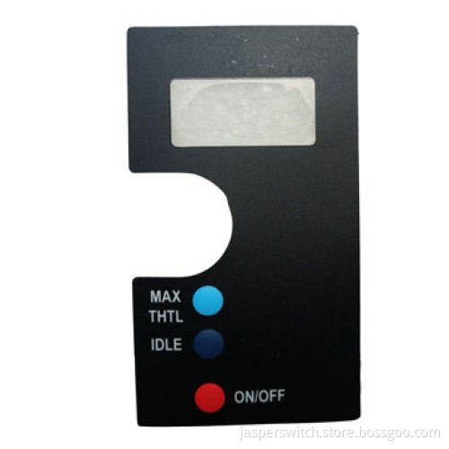 Custom-made Membrane Switch, Designs with Flat Cables and 3 Windows